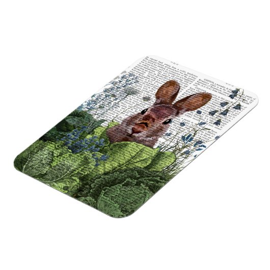 Rabbit in a Cabbage Patch Magneet (Linkerzijde)