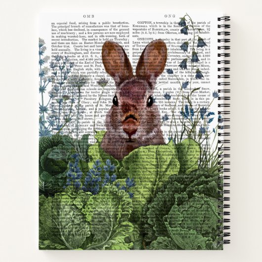 Rabbit in a Cabbage Patch Notitieboek (Achterkant)