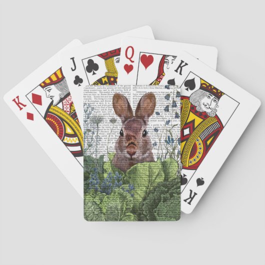 Rabbit in a Cabbage Patch Pokerkaarten (Achterkant)