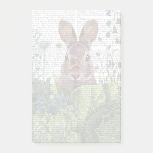 Rabbit in a Cabbage Patch Post-it® Notes (Voorkant)