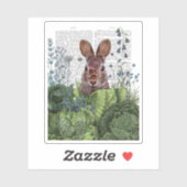 Rabbit in a Cabbage Patch Sticker (Vel)