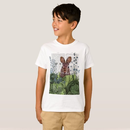 Rabbit in a Cabbage Patch T-shirt (Voorkant volledig)