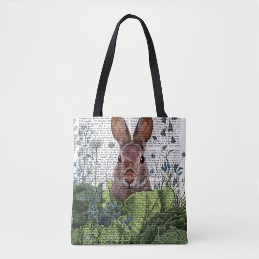 Rabbit in a Cabbage Patch Tote Bag (Voorkant)