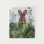 Rabbit in a Cabbage Patch Wandkleed (Voorkant)