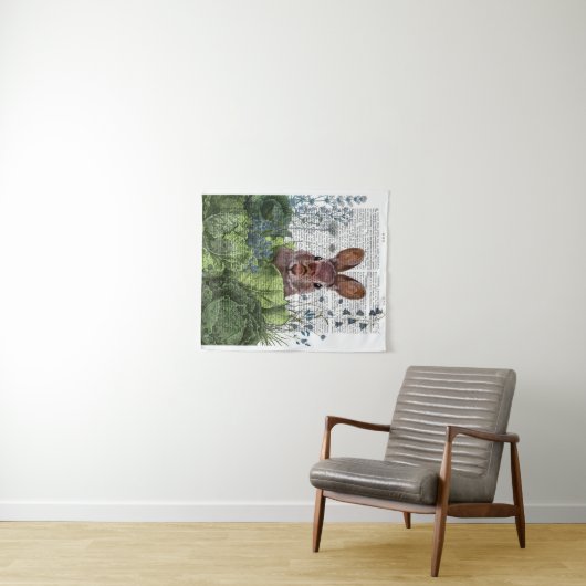 Rabbit in a Cabbage Patch Wandkleed (In Situ (horizontaal))