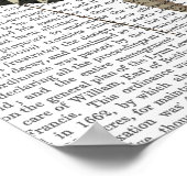 Rabbit in Black White Dress Poster (Hoek)