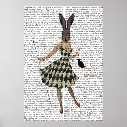 Rabbit in Black White Dress Poster (Voorkant)
