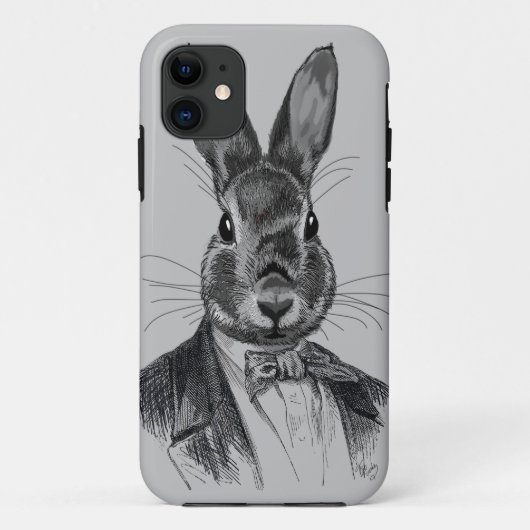 Rabbit in Suit Portret Case-Mate iPhone Case (Achterkant)