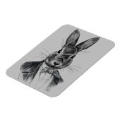 Rabbit in Suit Portret Magneet (Linkerzijde)