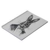 Rabbit in Suit Portret Notitieboek (Linkerzijde)