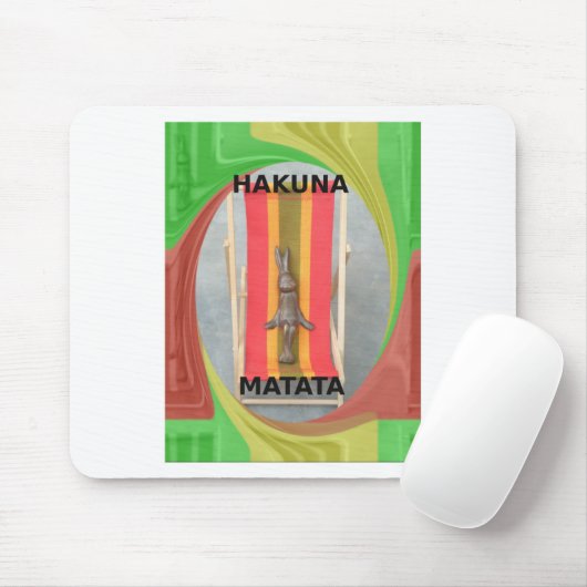 Rabbit Just Chilling zomertijd Muismat (Met muis)