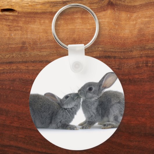 Rabbit Kiss Sleutelhanger (Voorkant)