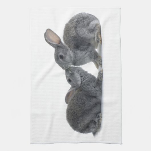Rabbit Kiss Theedoek (Verticaal)