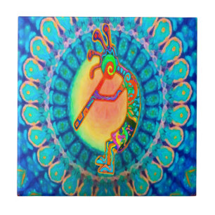 Rabbit Kokopelli Tegeltje