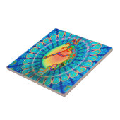 Rabbit Kokopelli Tegeltje (Zijkant)