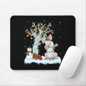 Rabbit Lights Xmas Tree Funny Dabbing Rabbit Chris Muismat (Met muis)