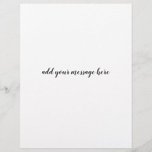 Rabbit  Lino Style Change of Address Card  Flyer (Achterkant)