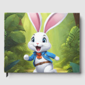 Rabbit Logo Black Guest Book Gastenboek (Voorkant)