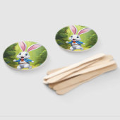 Rabbit Logo Black Guest Book Handwaaier (Niet-gemonteerd)