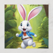 Rabbit Logo Black Guest Book Menu (Voorkant)