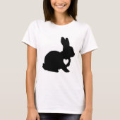 Rabbit Love Heart T-Shirt (Voorkant)