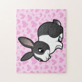 Rabbit Love (uppy ear gladde hair) Legpuzzel (Verticaal)