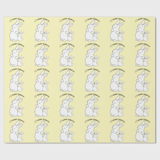 Rabbit Lovers Cadeaupapier (Vlak)