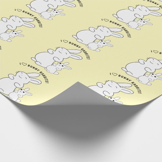 Rabbit Lovers Cadeaupapier (Hoek)