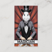 Rabbit Magician Pet Visitekaartje (Voorkant)