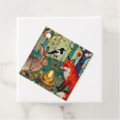 Rabbit, Magpie, Fox and “The Golden Goose Egg” Bedankjes Labels (In situ)