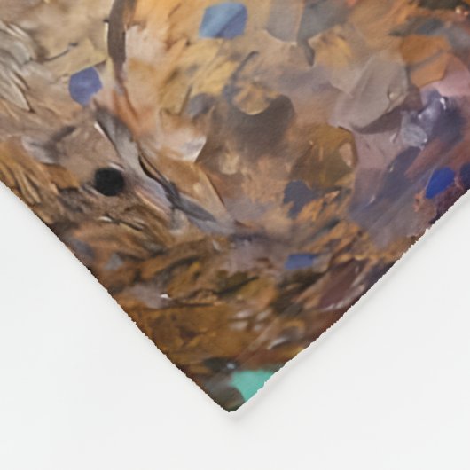 Rabbit, Magpie, Fox and “The Golden Goose Egg” Fleece Deken (Hoek)