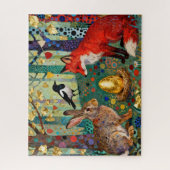 Rabbit, Magpie, Fox and “The Golden Goose Egg” Legpuzzel (Verticaal)