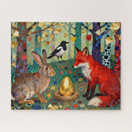 Rabbit, Magpie, Fox and “The Golden Goose Egg” Legpuzzel