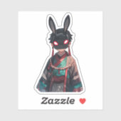 Rabbit Mask Kimono Sticker – Dark Kawaii (Vel)
