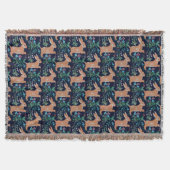 Rabbit medieval Throw Blanket Deken (Voorkant)