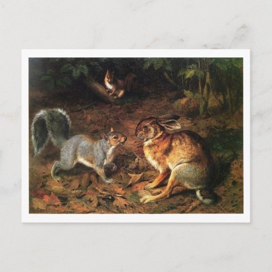 Rabbit Meet Squirrel Briefkaart (Voorkant)