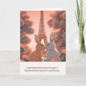 rabbit message happy birthday kaart (Voorkant)