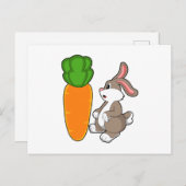 Rabbit met wortel (2).PNG Briefkaart (Voorkant / Achterkant)