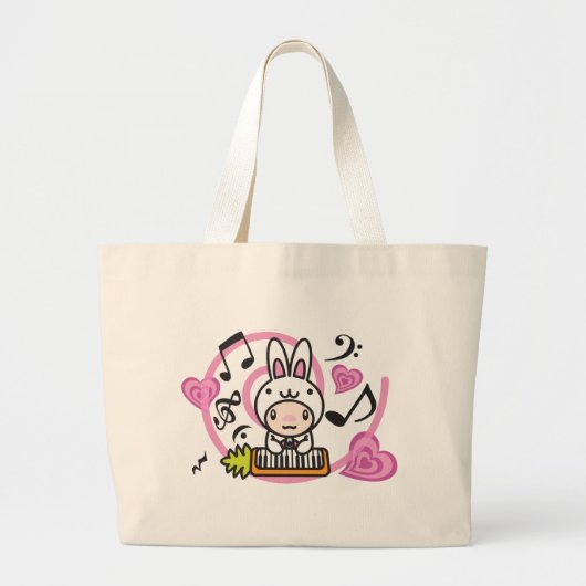 Rabbit_Method Grote Tote Bag (Voorkant)