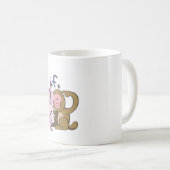 Rabbit & Monkey 「兎と猿」 Koffiemok (Voorkant rechts)