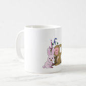 Rabbit & Monkey 「兎と猿」 Koffiemok (Voorkant links)