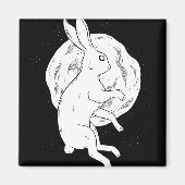 Rabbit Moon Magneet (Voorkant)