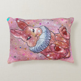 Rabbit named Ladybug Accent Kussen