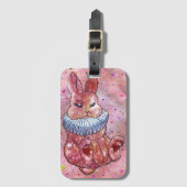 Rabbit named Ladybug Bagagelabel (Voorkant (verticaal))