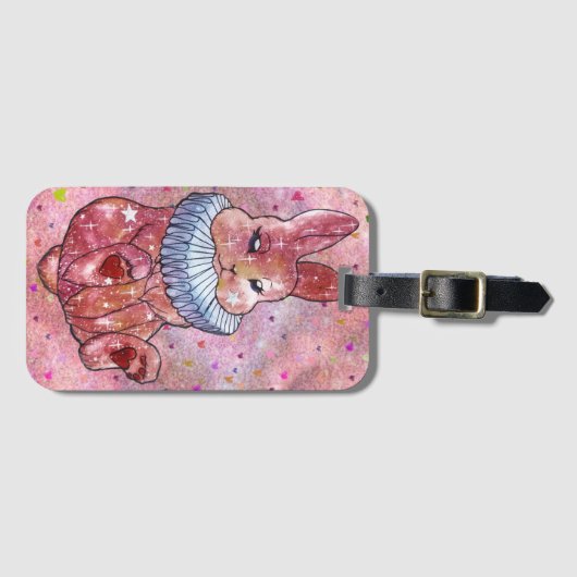 Rabbit named Ladybug Bagagelabel (Voorkant (horizontaal))