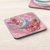 Rabbit named Ladybug Bier Onderzetter (Linkerzijde)