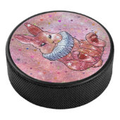 Rabbit named Ladybug Hockey Puck (3/4)