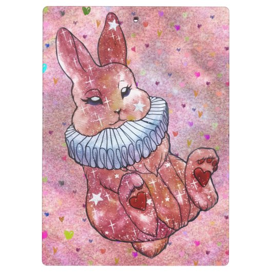 Rabbit named Ladybug Klembord (Achterkant)