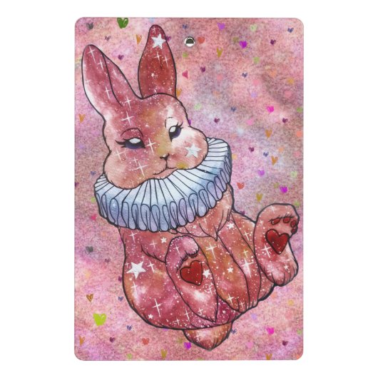 Rabbit named Ladybug Mini Klembord (Achterkant)