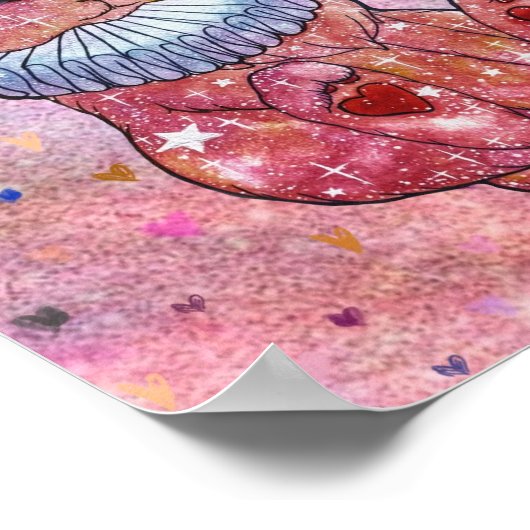 Rabbit named Ladybug Poster (Hoek)